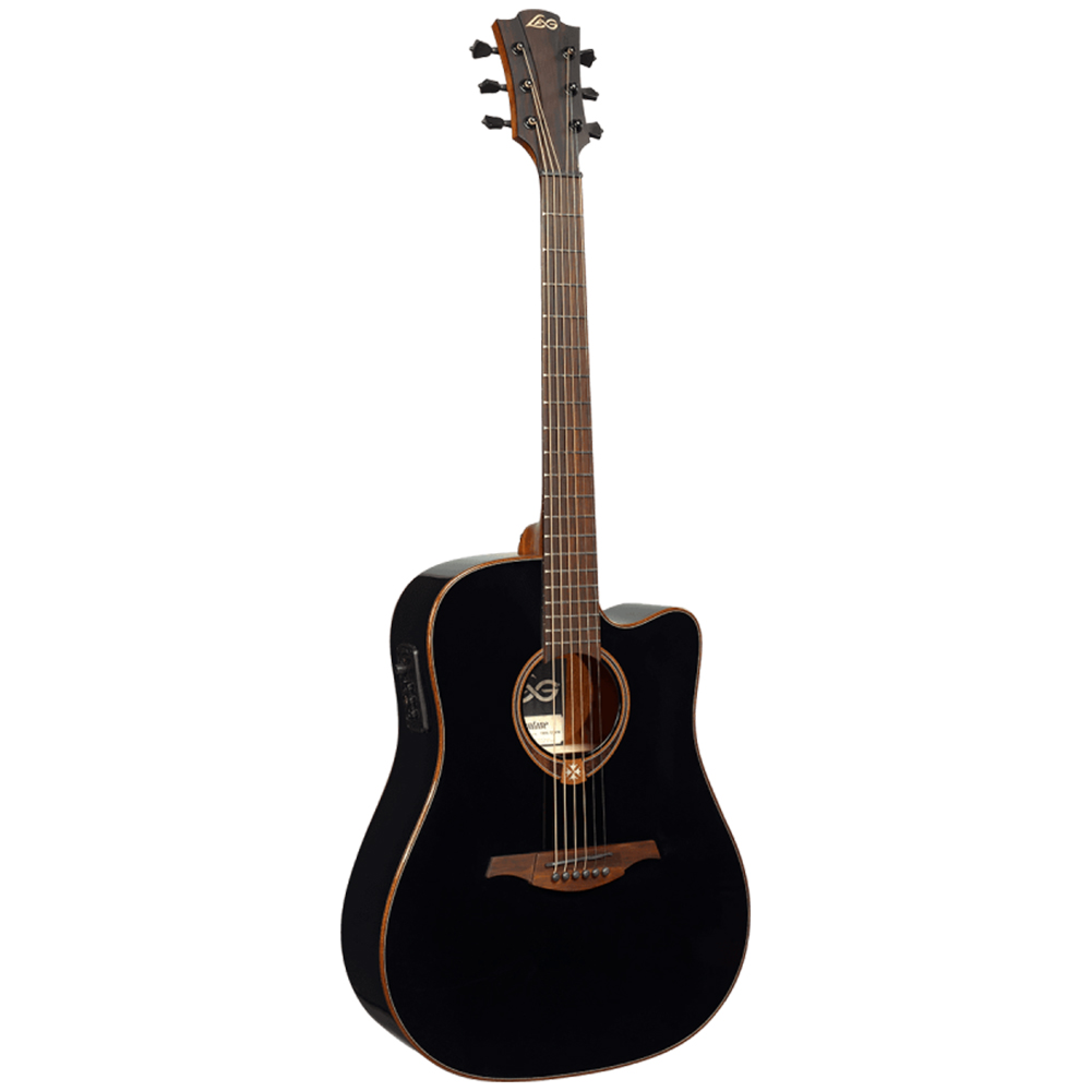 LAG GLA T118DCE-BLK  Sİyah Dreadnought Cutaway Elektro Akustik Gitar